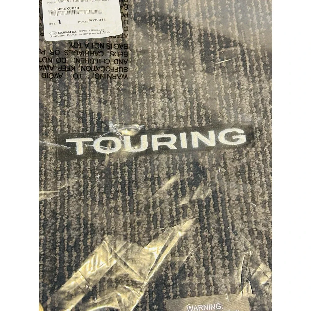 Subaru Ascent Touring 2019-2022 brown trim Carpet Floor Mats OEM J505SXC010